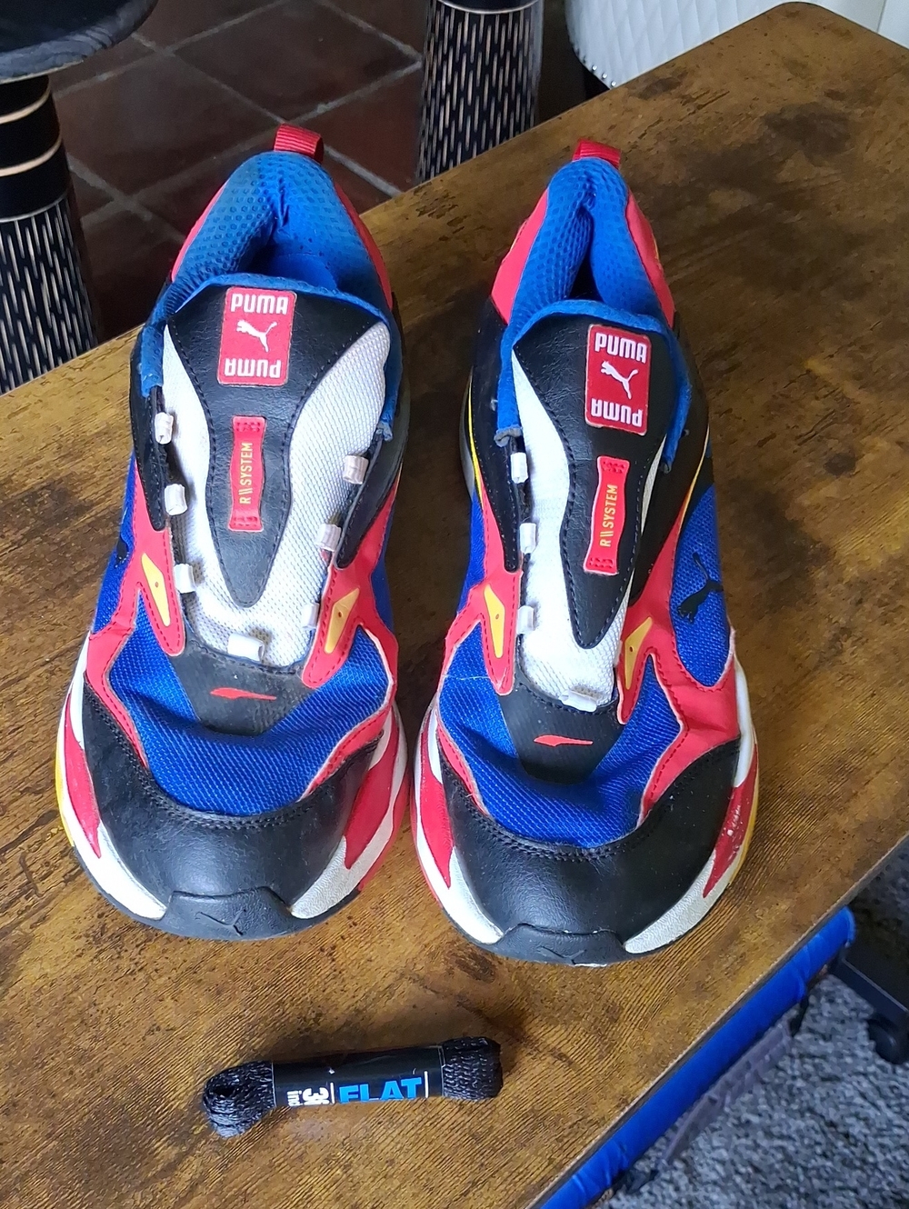 Puma Men's Multicolor Blue, Red & Black Sport Sneakers